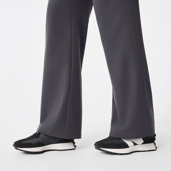 Women's Charcoal Rafaela Wide-Leg - Tall ScrubJumpsuit™