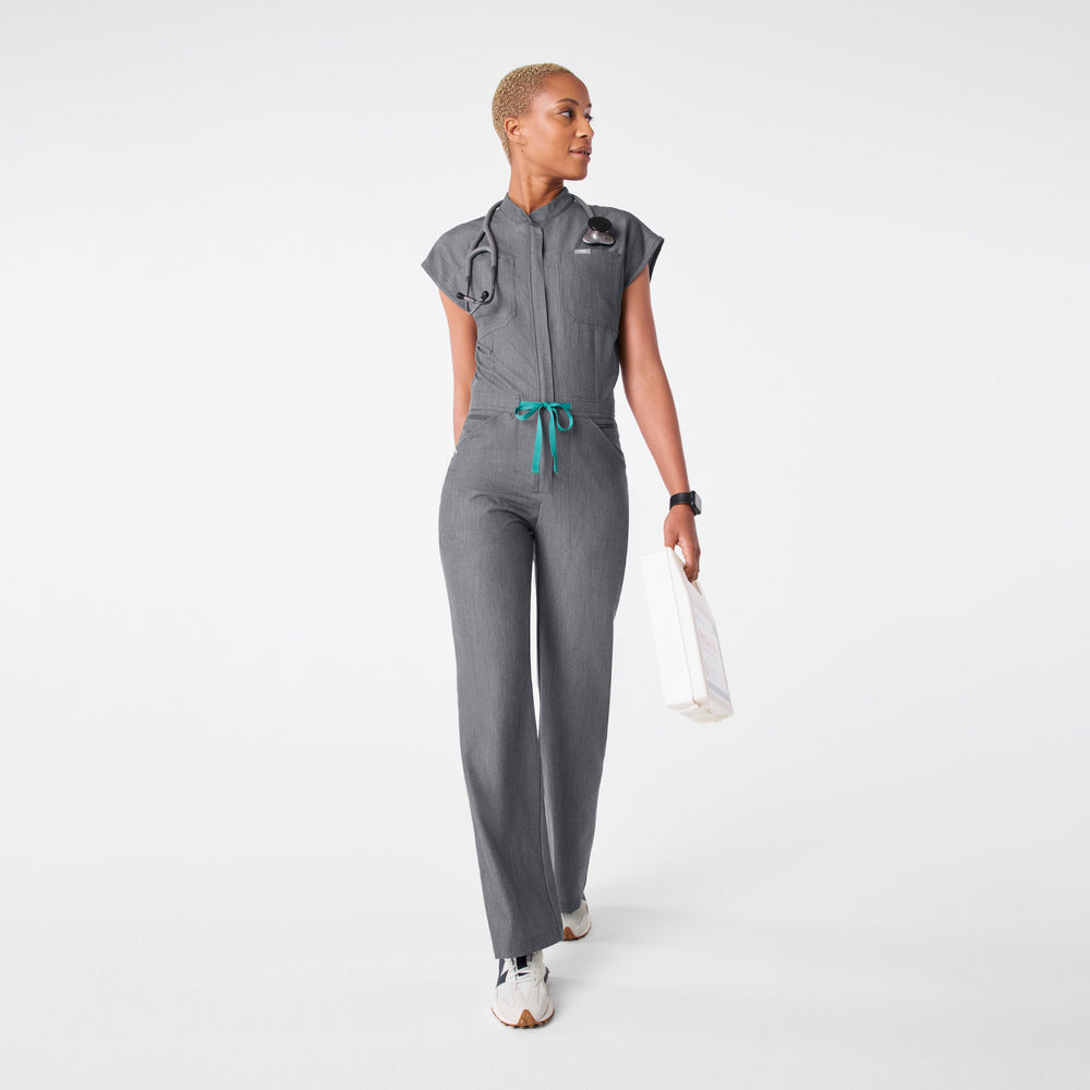 women's Graphite Rafaela Wide Leg - ScrubJumpsuit™