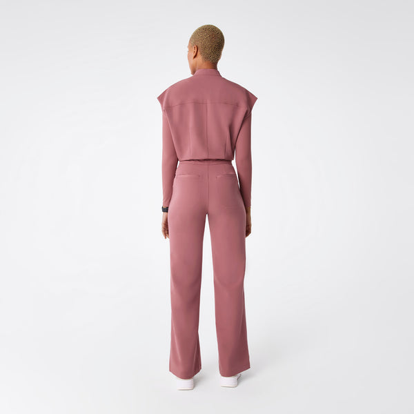 Women's Mauve Rafaela Wide-Leg - ScrubJumpsuit™