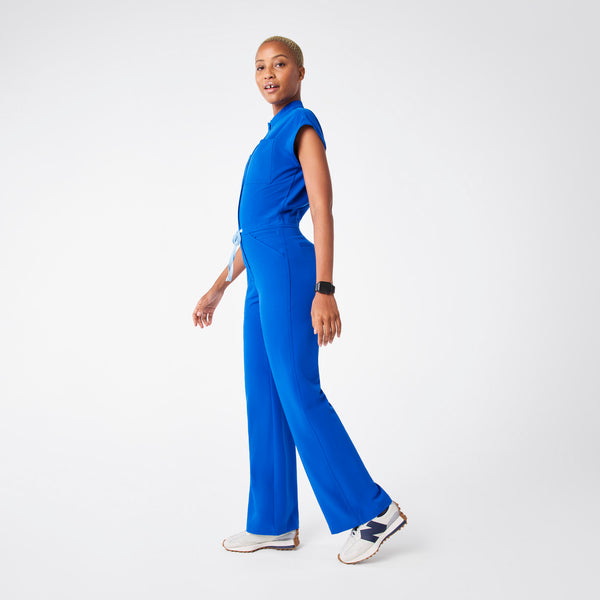 Women's Royal Blue Rafaela Wide-Leg - ScrubJumpsuit™