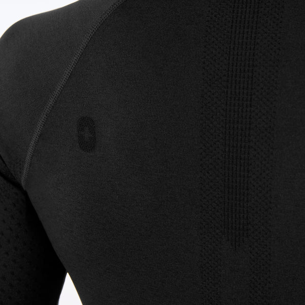 Women's Black Salta Seamless - ¾ Sleeve Underscrub