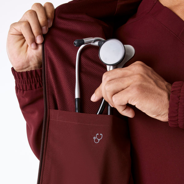 Men's Burgundy Cobaki -  Scrub Jacket