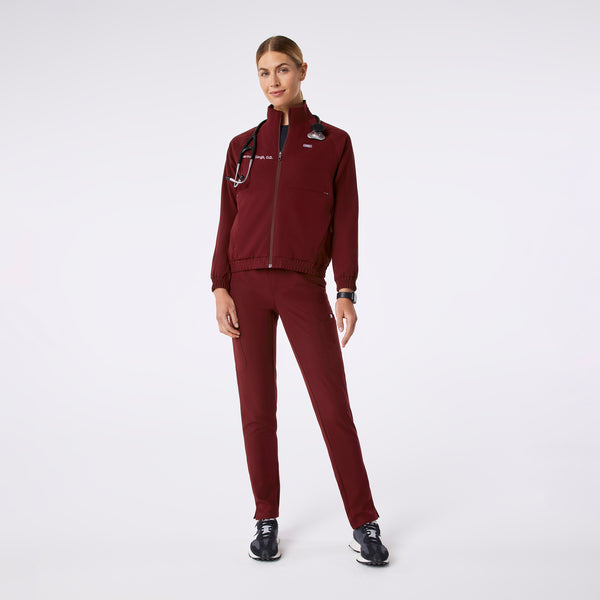 Women's Burgundy Sydney -  Scrub Jacket