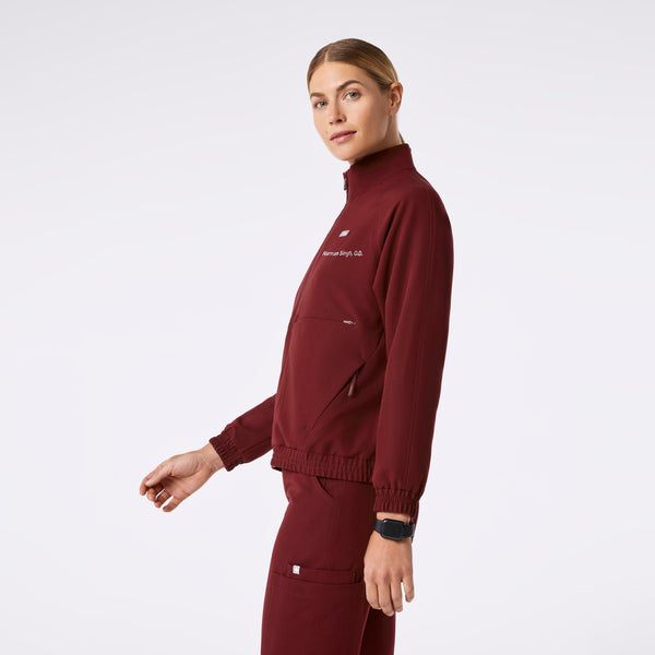 Women's Burgundy Sydney -  Scrub Jacket