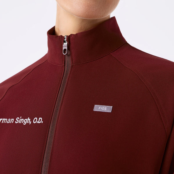 Women's Burgundy Sydney -  Scrub Jacket