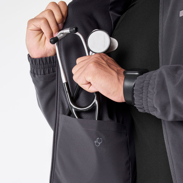 Men's Charcoal Cobaki -  Scrub Jacket