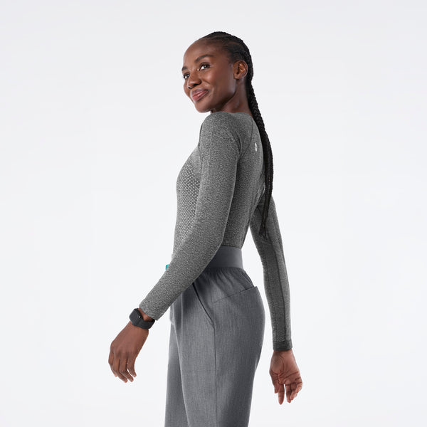 Women's Graphite Salta Seamless Cropped - Long-Sleeve Underscrub