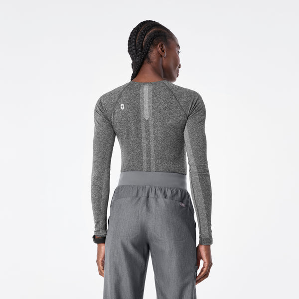 Women's Graphite Salta Seamless Cropped - Long-Sleeve Underscrub