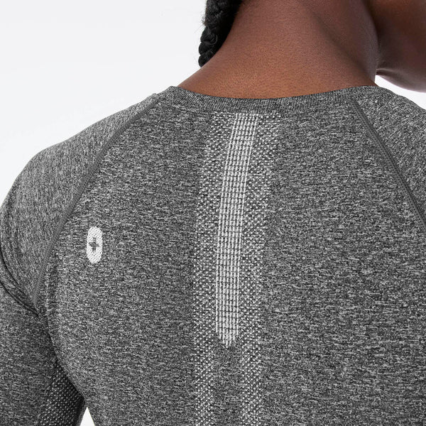 Women's Graphite Salta Seamless Cropped - Long-Sleeve Underscrub
