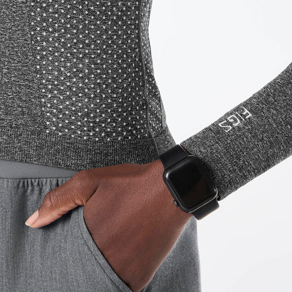 Women's Graphite Salta Seamless Cropped - Long-Sleeve Underscrub