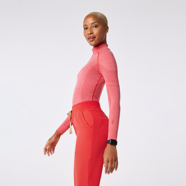 Women's Hibiscus Salta Seamless ¼ Zip - Long-Sleeve Underscrub
