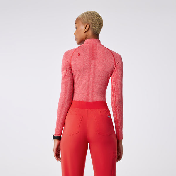 Women's Hibiscus Salta Seamless ¼ Zip - Long-Sleeve Underscrub