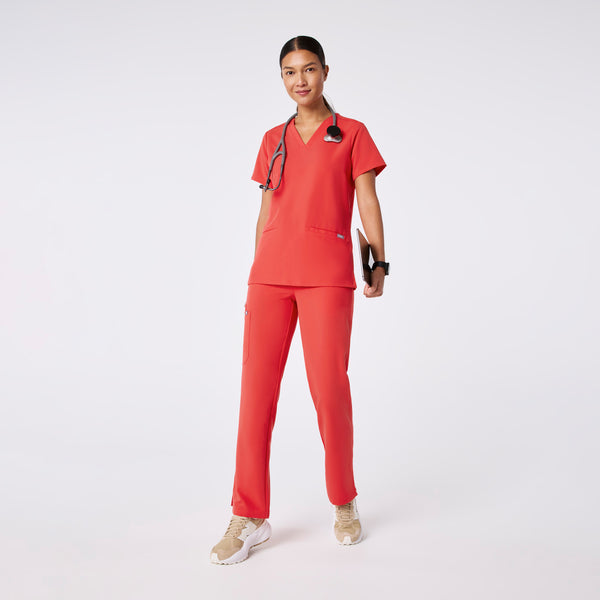 Women's Hibiscus Casma -  Scrub Top™