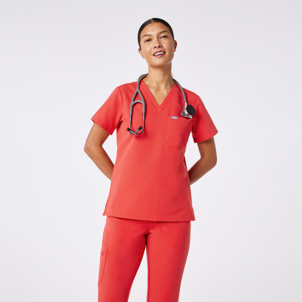 Women's Hibiscus Catarina -  Scrub Top™