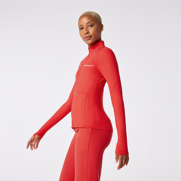 Women's Hibiscus ContourKnit Scrub Jacket