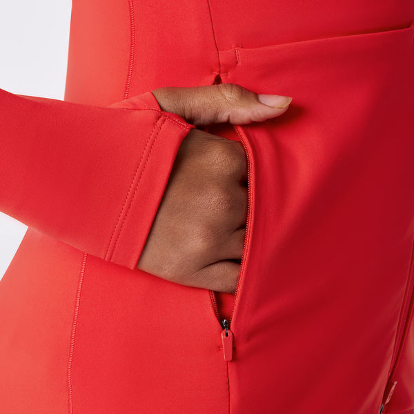 Women's Hibiscus ContourKnit Scrub Jacket