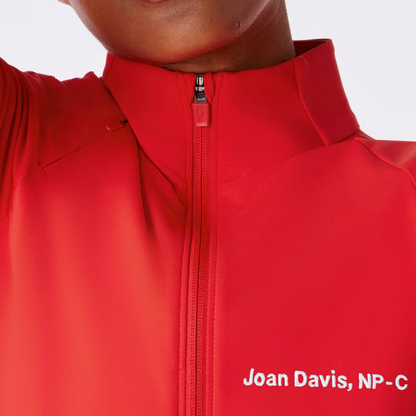 Women's Hibiscus ContourKnit Scrub Jacket