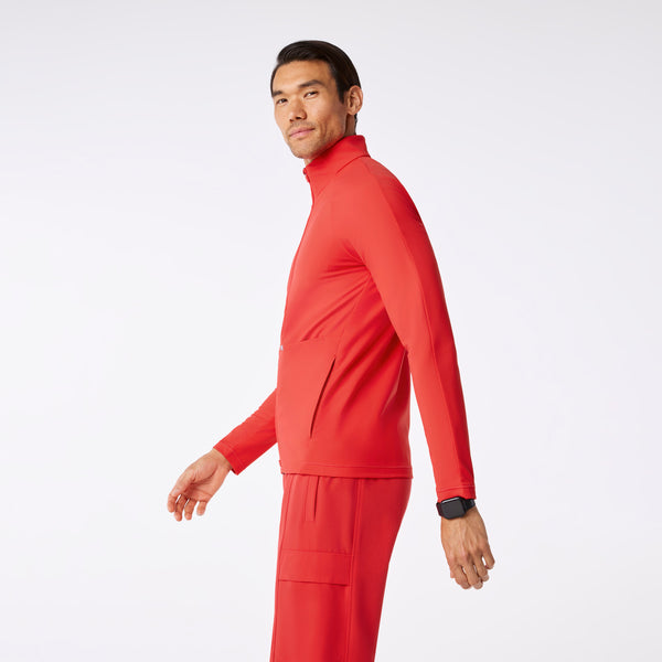 Men's Hibiscus ContourKnit Scrub Jacket