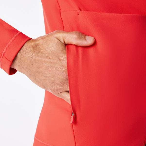 Men's Hibiscus ContourKnit Scrub Jacket