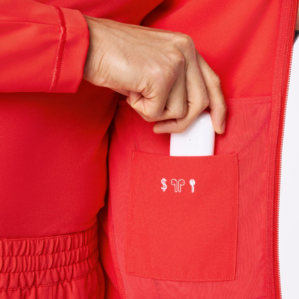 Men's Hibiscus ContourKnit Scrub Jacket