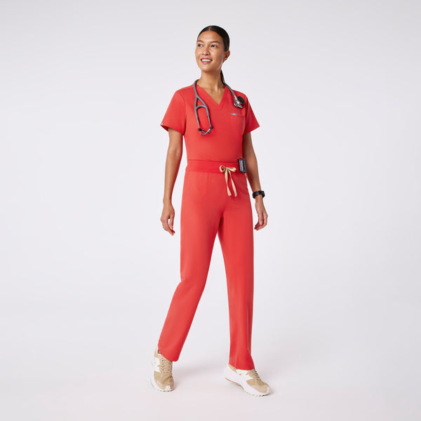 Women's Hibiscus Livingston High-Rise- Straight-Leg Scrub Pant™