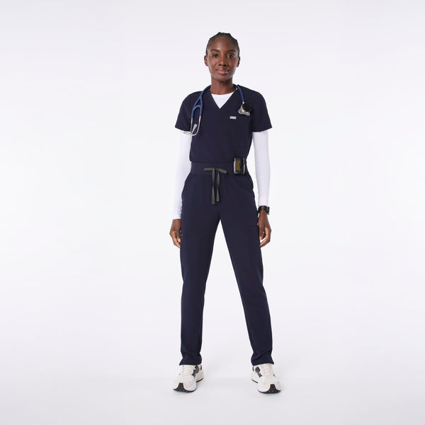 Women's White Salta Seamless Cropped - Long-Sleeve Underscrub