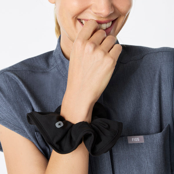 Black FIGS Scrunchie