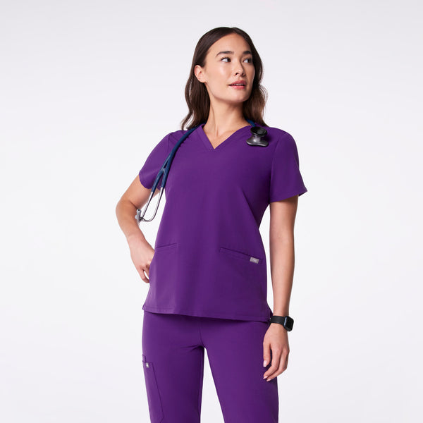 Women's Digital Grape Casma -  Scrub Top™