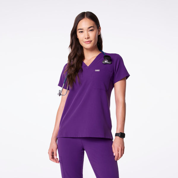 Women's Digital Grape Catarina -  Scrub Top™
