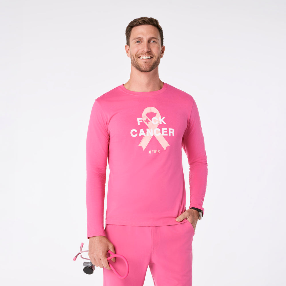 Men's F'ing Pink BCA Ribbon - Long-Sleeve Underscrub