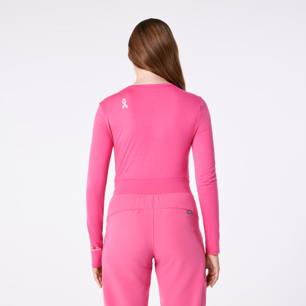 Women's F'ing Pink BCA Ribbon F Cancer - Long-Sleeve Underscrub