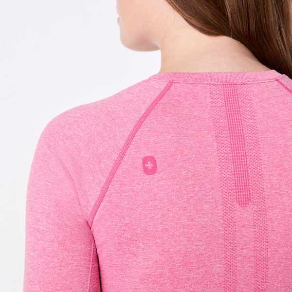 Women's F'ing Pink Salta Seamless Cropped - Long-Sleeve Underscrub