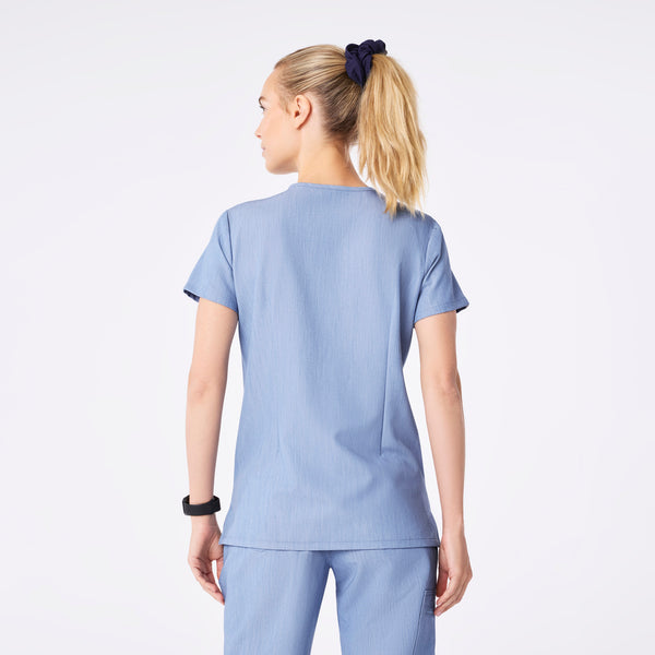 Women's Heather Indigo Catarina -  Scrub Top™