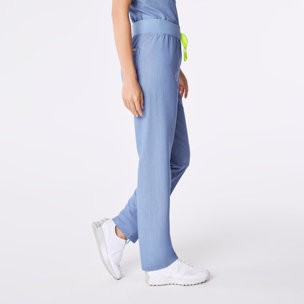 Women's Heather Indigo Livingston High-Rise- Straight-Leg Scrub Pant™