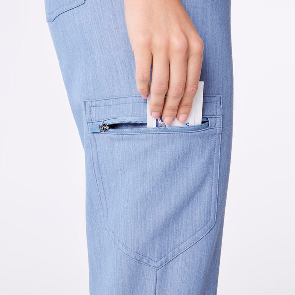 Women's Heather Indigo Zamora High-Rise - Petite Jogger Scrub Pant™