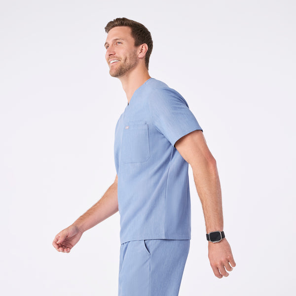 Men's Heather Indigo Leon -  Scrub Top™