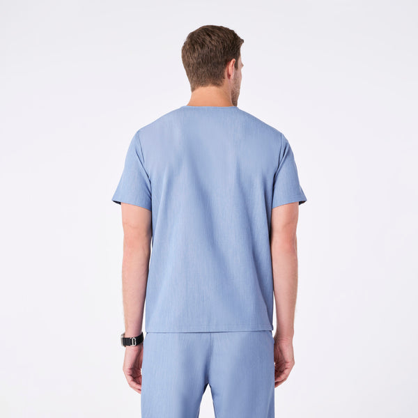 Men's Heather Indigo Leon -  Scrub Top™