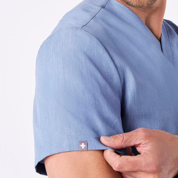 Men's Heather Indigo Leon -  Scrub Top™