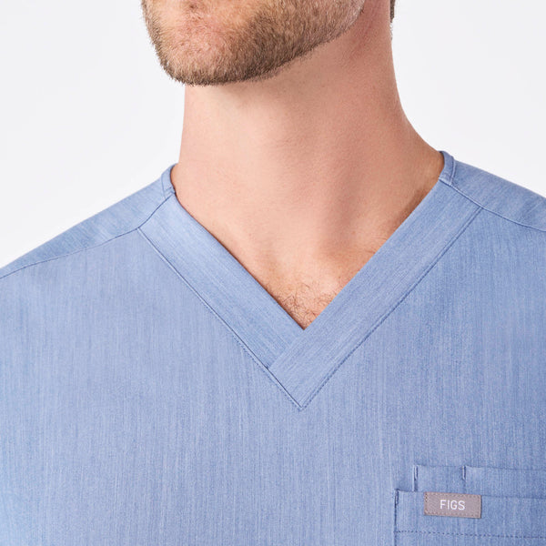 Men's Heather Indigo Leon -  Scrub Top™