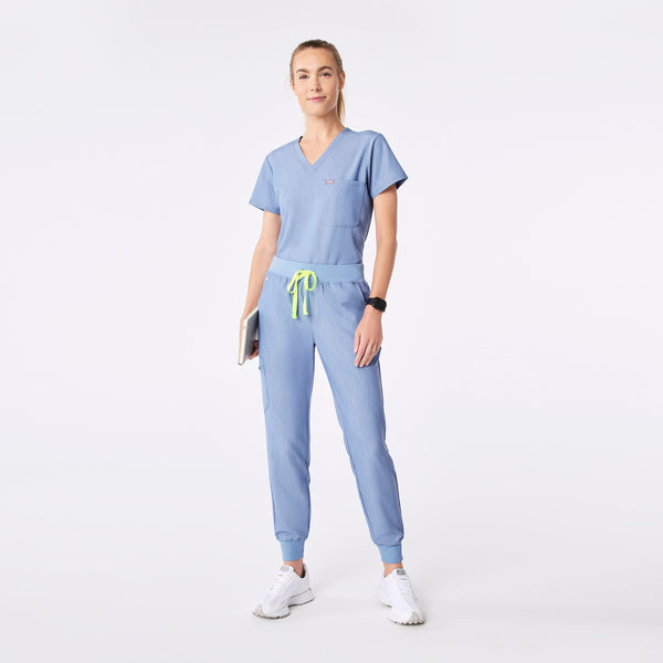 Women's Heather Indigo Zamora - Petite Jogger Scrub Pant™
