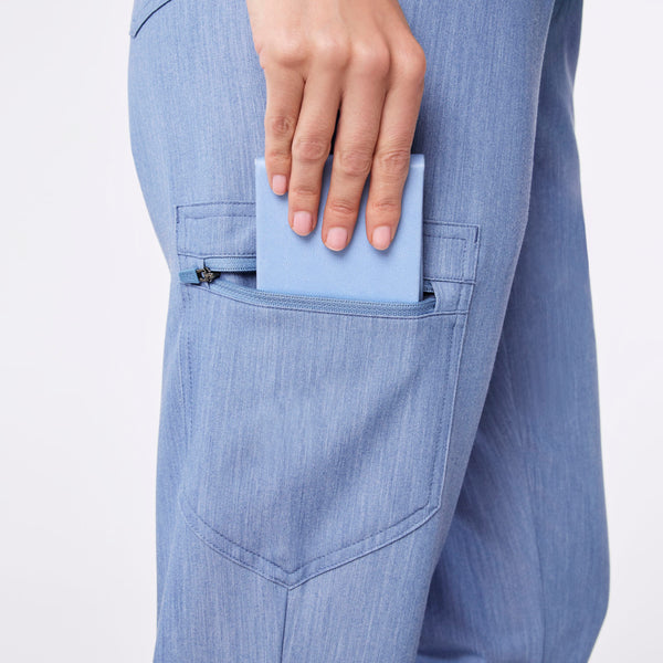 Women's Heather Indigo Zamora - Petite Jogger Scrub Pant™
