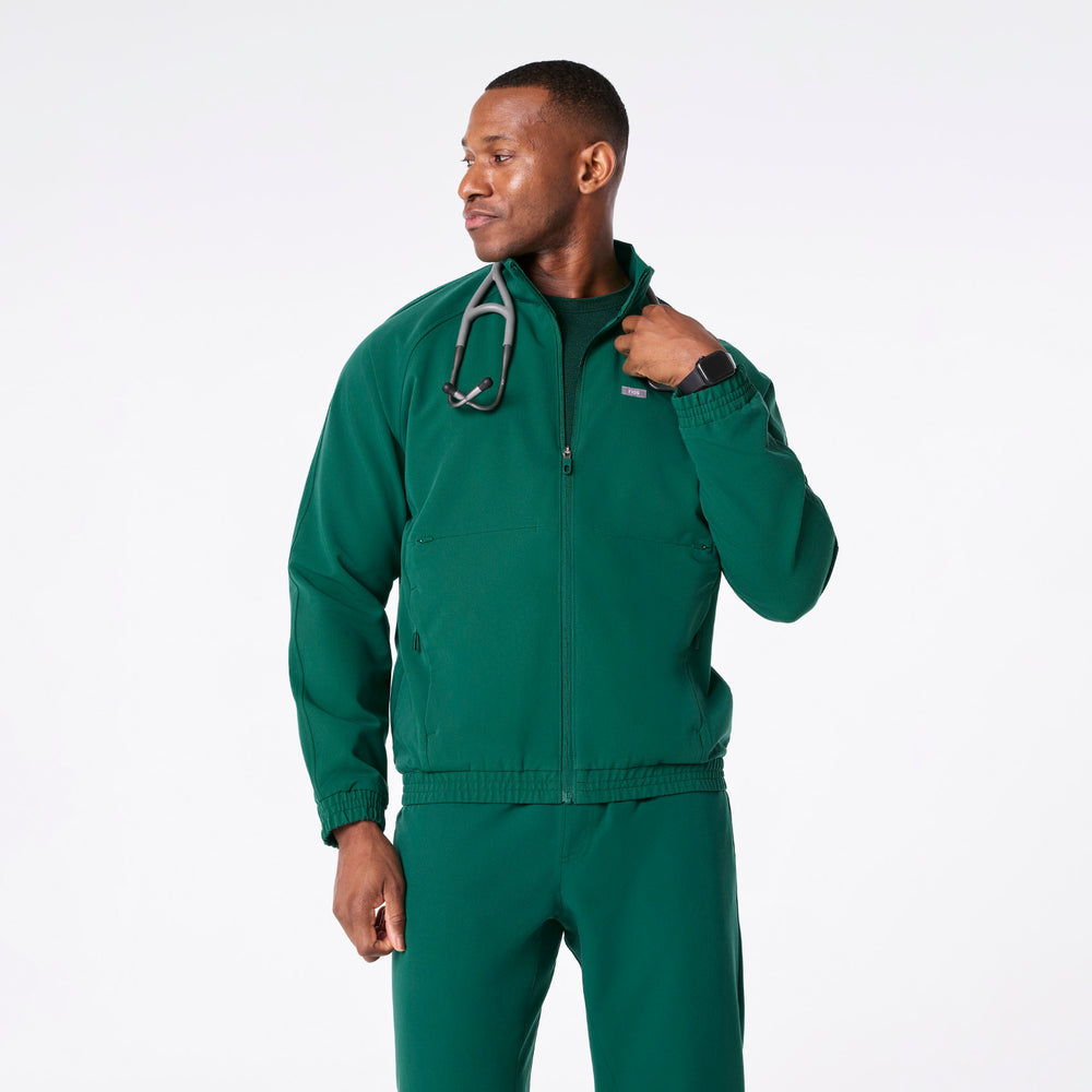Men's Hunter Green Cobaki -  Scrub Jacket