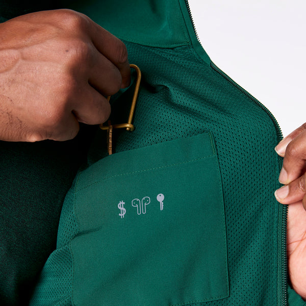 Men's Hunter Green Cobaki -  Scrub Jacket