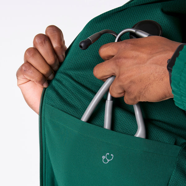 Men's Hunter Green Cobaki -  Scrub Jacket
