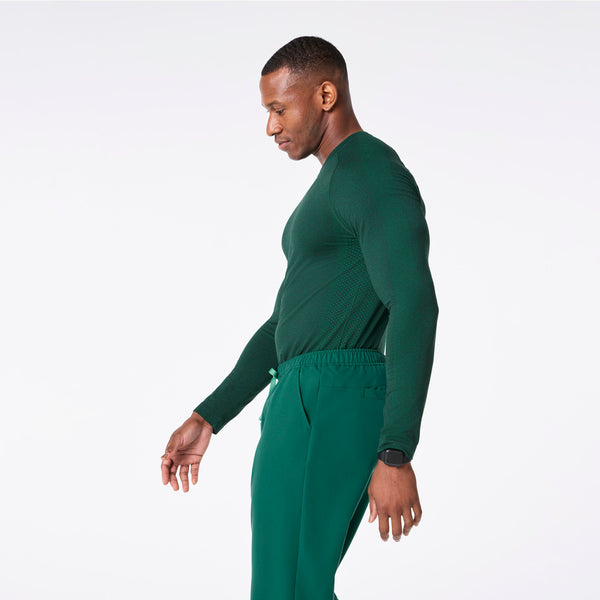 Men's Hunter Green Makato Seamless - Long-Sleeve Underscrub