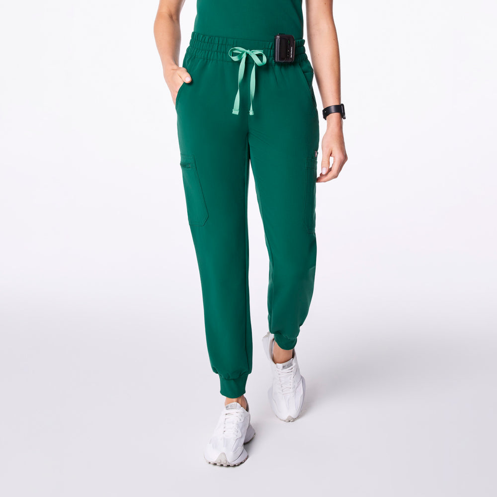 women's Hunter Green Uman Relaxed - Tall Jogger Scrub Pant