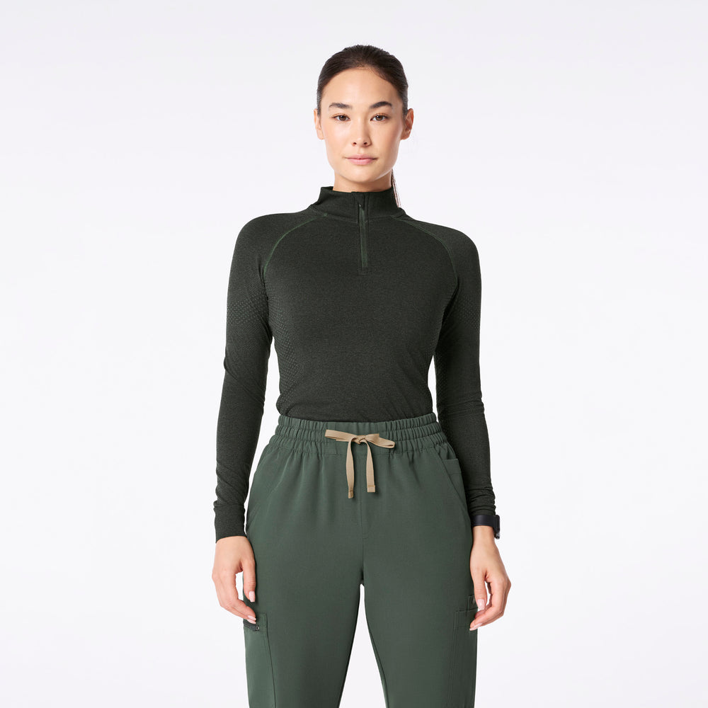 Women's Moss Salta Seamless ¼ Zip - Long-Sleeve Underscrub