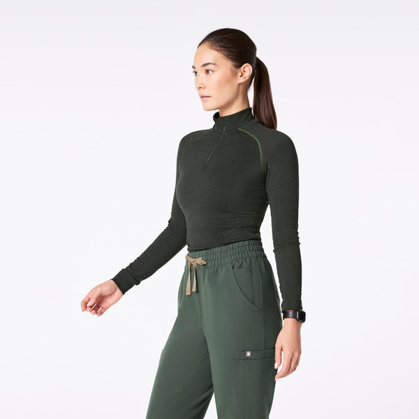 Women's Moss Salta Seamless ¼ Zip - Long-Sleeve Underscrub