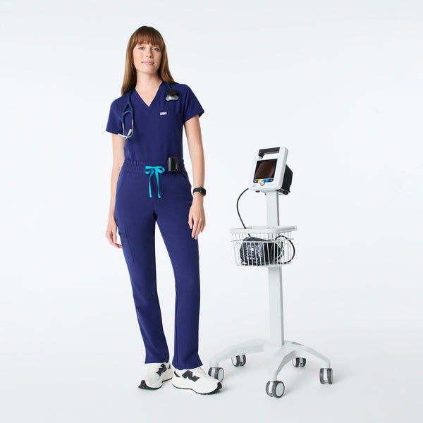 Women's Sapphire Dowa High-Rise Straight-Leg - Petite Scrub Pant