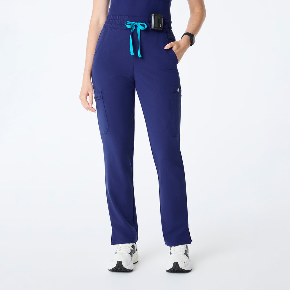 Women's Sapphire Dowa High-Rise Straight-Leg - Petite Scrub Pant